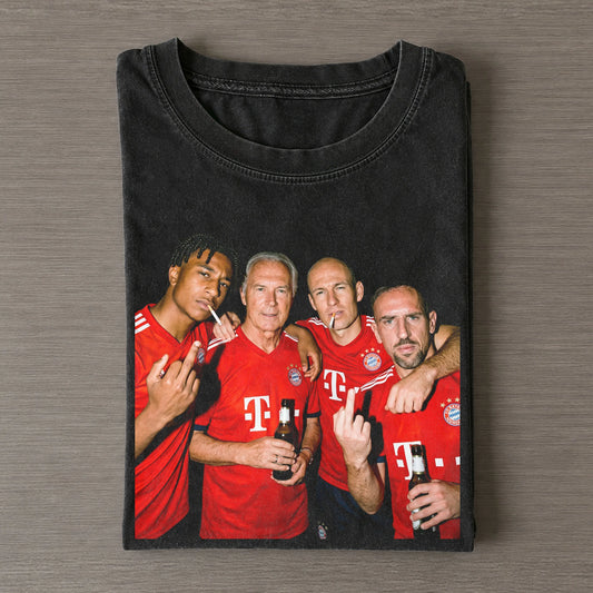 MO & Beckenbauer & Robben & Rib¨¦ry Bayern Soccer T-shirt