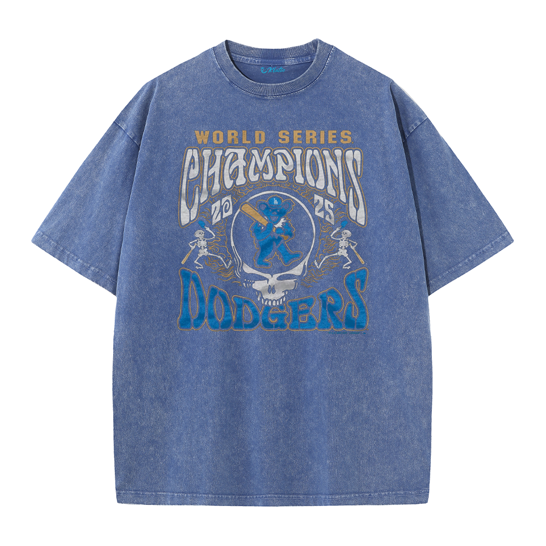 Los Angeles Skull Baseball Graphic Streetwear T-Shirt