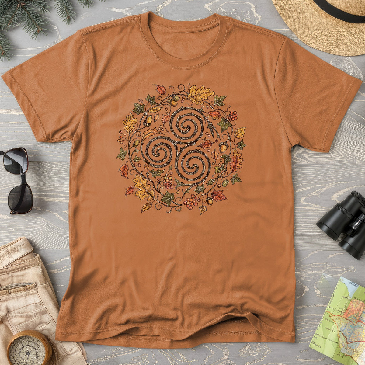 Celtic Autumn Spiral T-Shirt