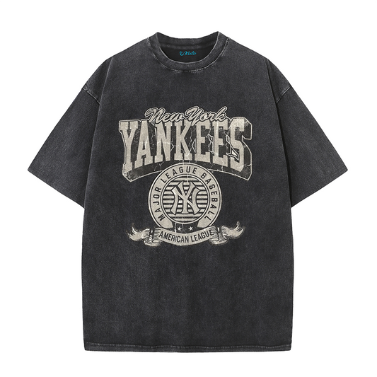 Vintage NY Style American League Retro Baseball Streetwear Tee