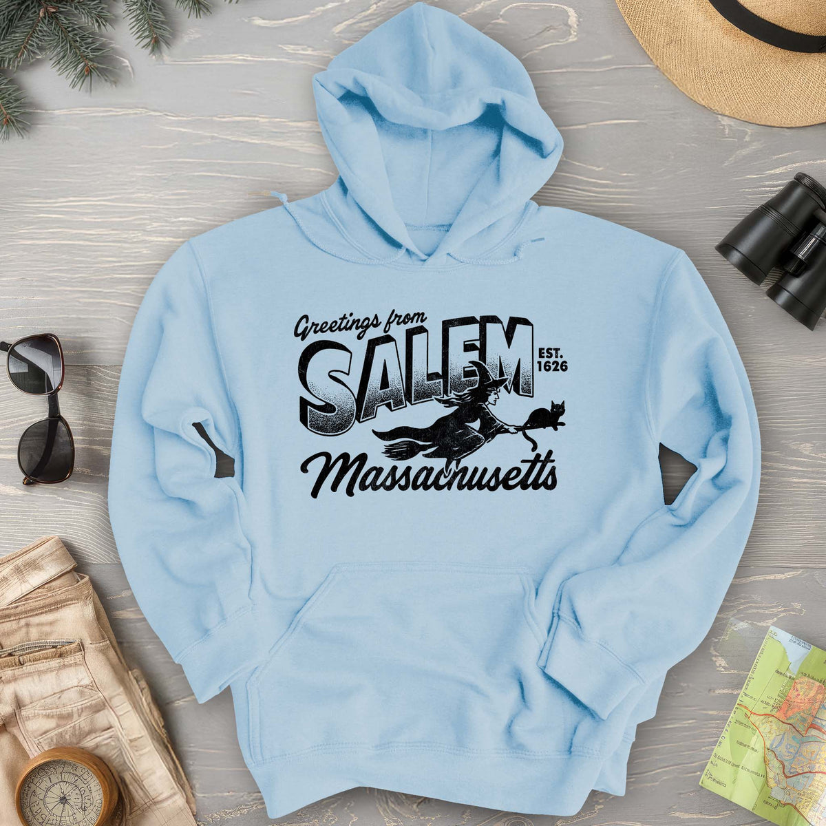 Greetings from Salem Massachusetts Hoodie