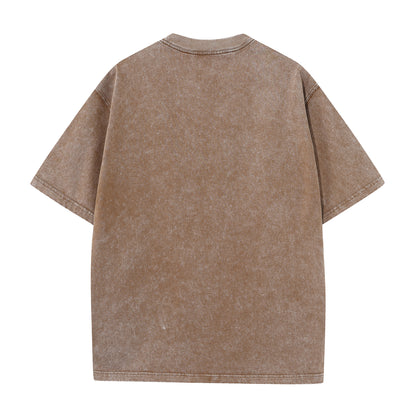 Classic Script Badge Graphic Vintage Washed T-Shirt