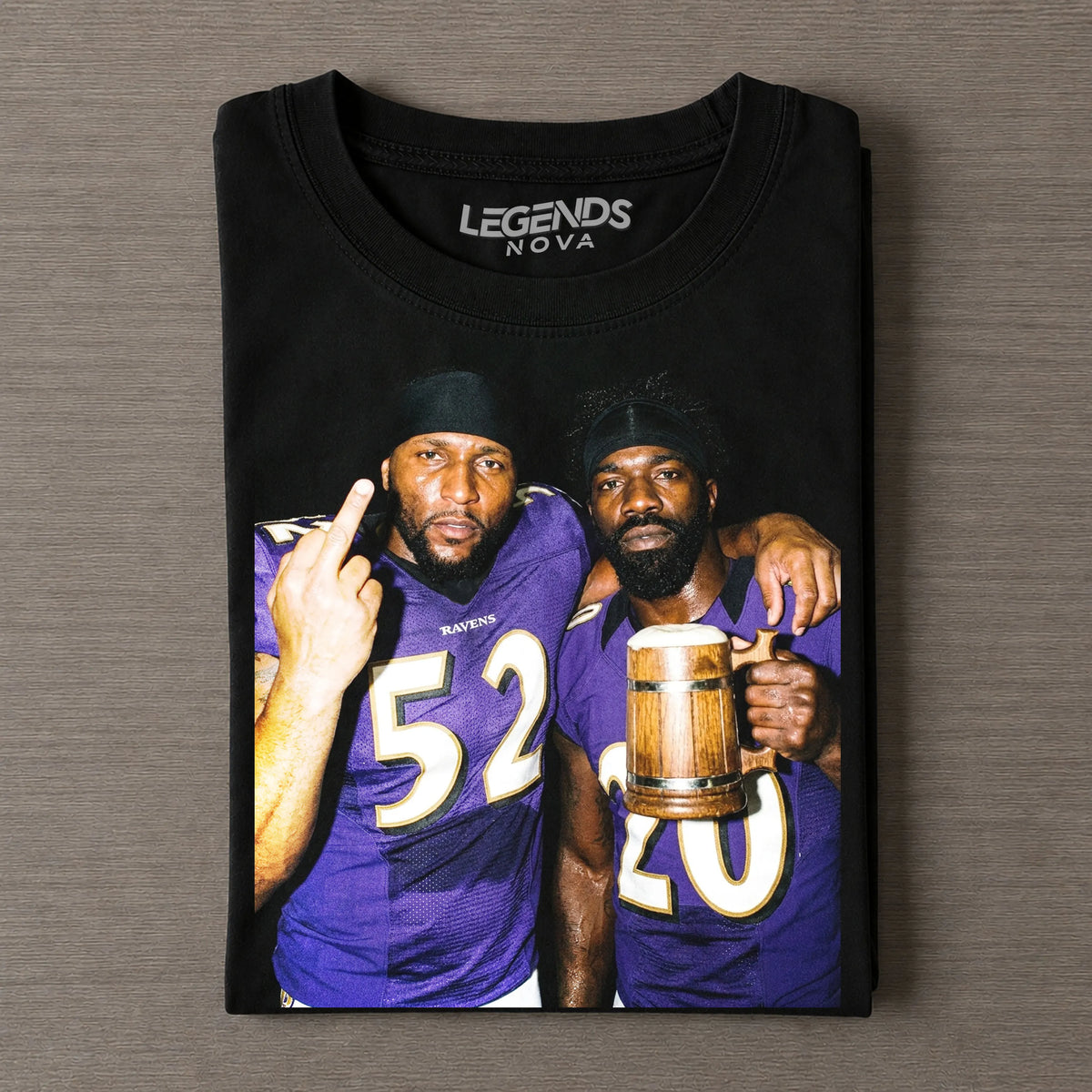 RL52 & ER20 Ravens Football Tee/LS/Hoodie