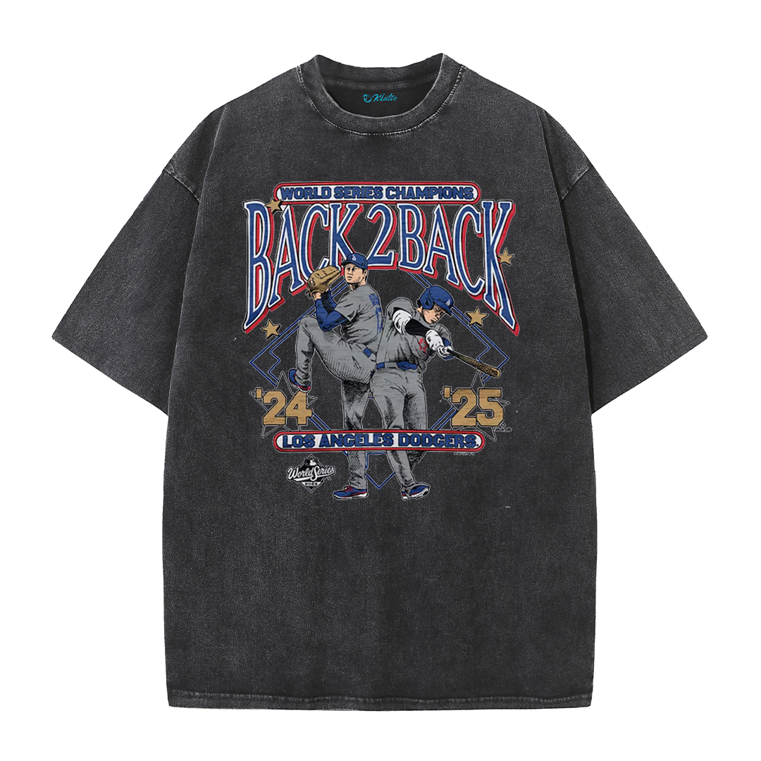 Dynasty Champions Retro Graphic Tee – Vintage Washed Heavy Cotton T-Shirt
