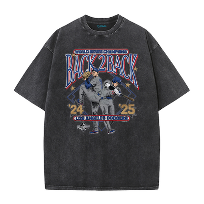 Dynasty Champions Retro Graphic Tee – Vintage Washed Heavy Cotton T-Shirt