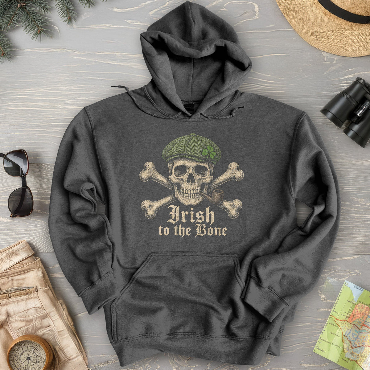 Irish Crossbones Hoodie