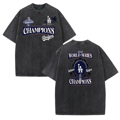 LA Championship Edition Double Print Graphic T-Shirt