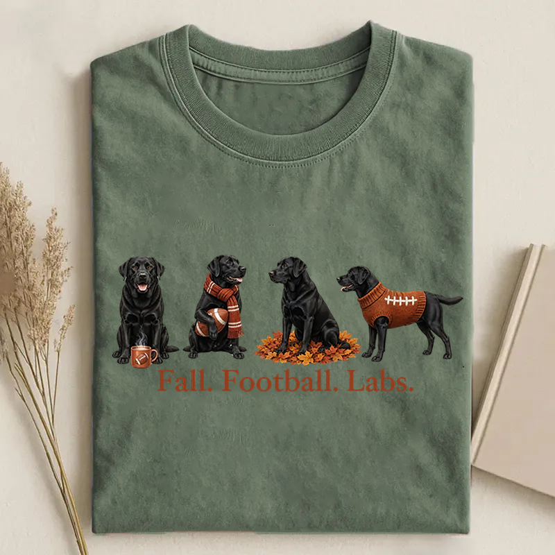 Fall Black Lab T-shirt