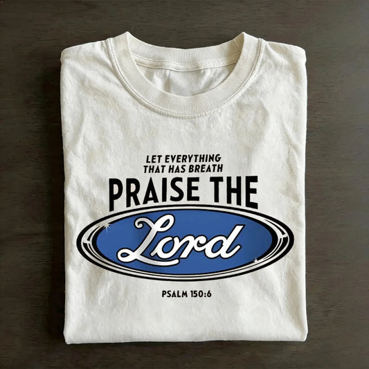 Praise The Lord Christian Washed T-Shirt