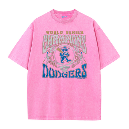 Los Angeles Skull Baseball Graphic Streetwear T-Shirt