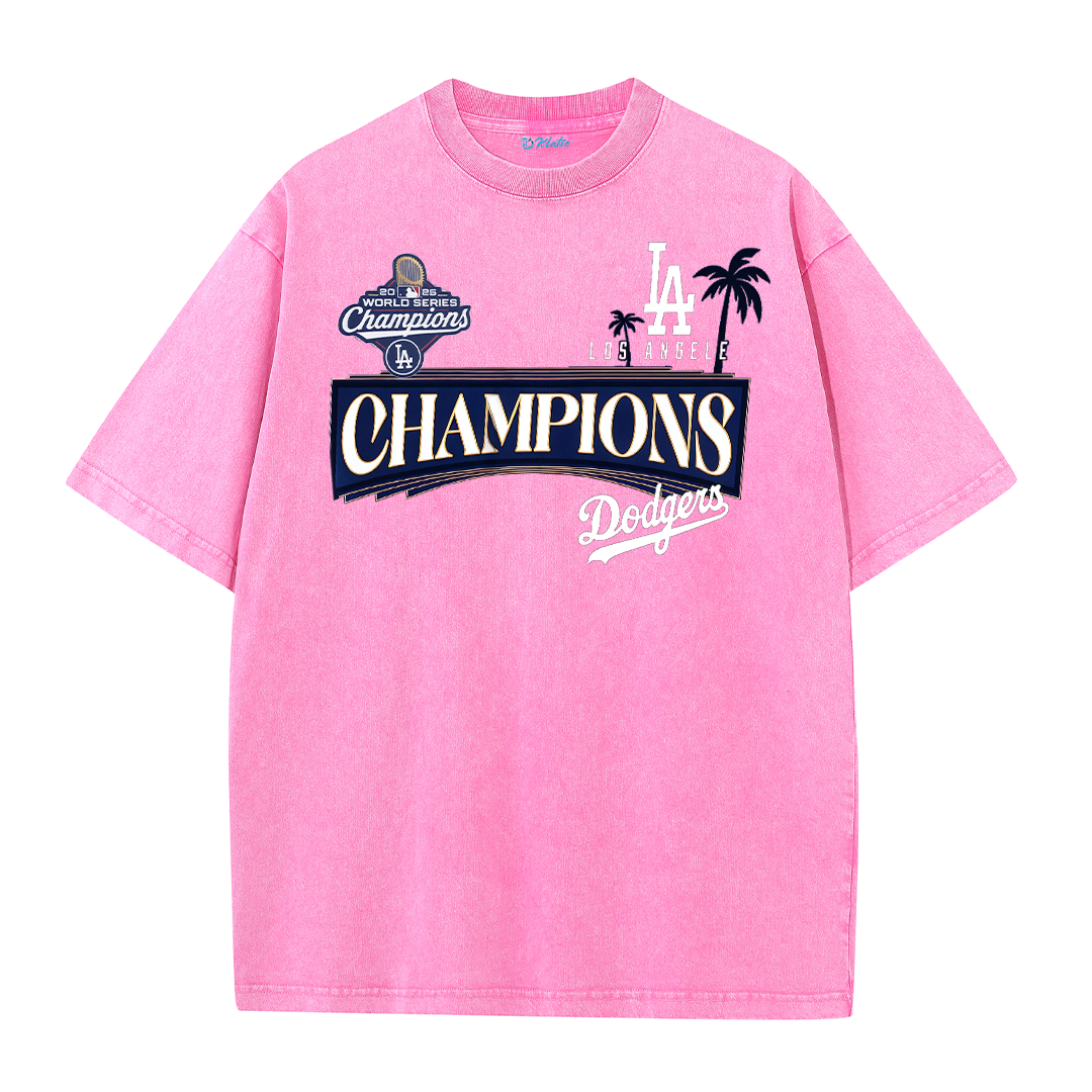LA Championship Edition Double Print Graphic T-Shirt