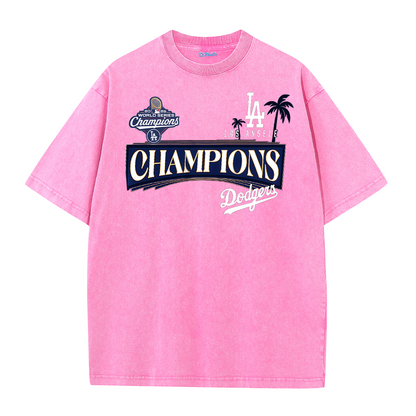 LA Championship Edition Double Print Graphic T-Shirt