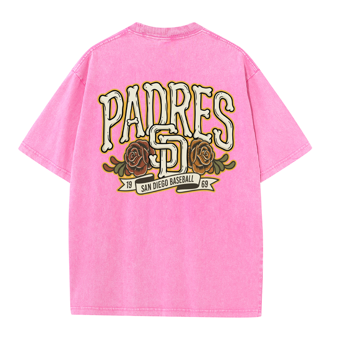 San Diego Vintage Crest Baseball Style T Shirt