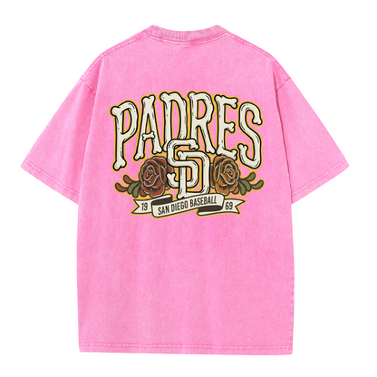 San Diego Vintage Crest Baseball Style T Shirt