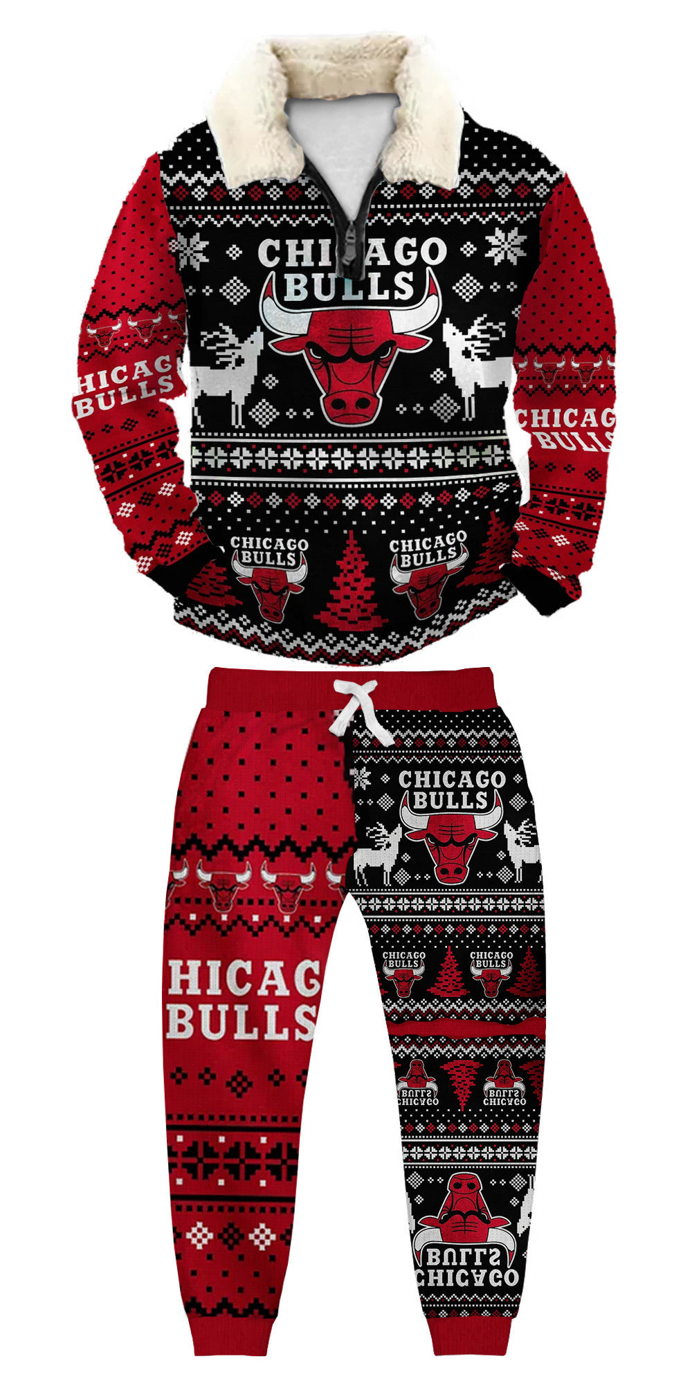 Ugly Quarter Zip Sweatshirt & Sweatpant Set 09c1