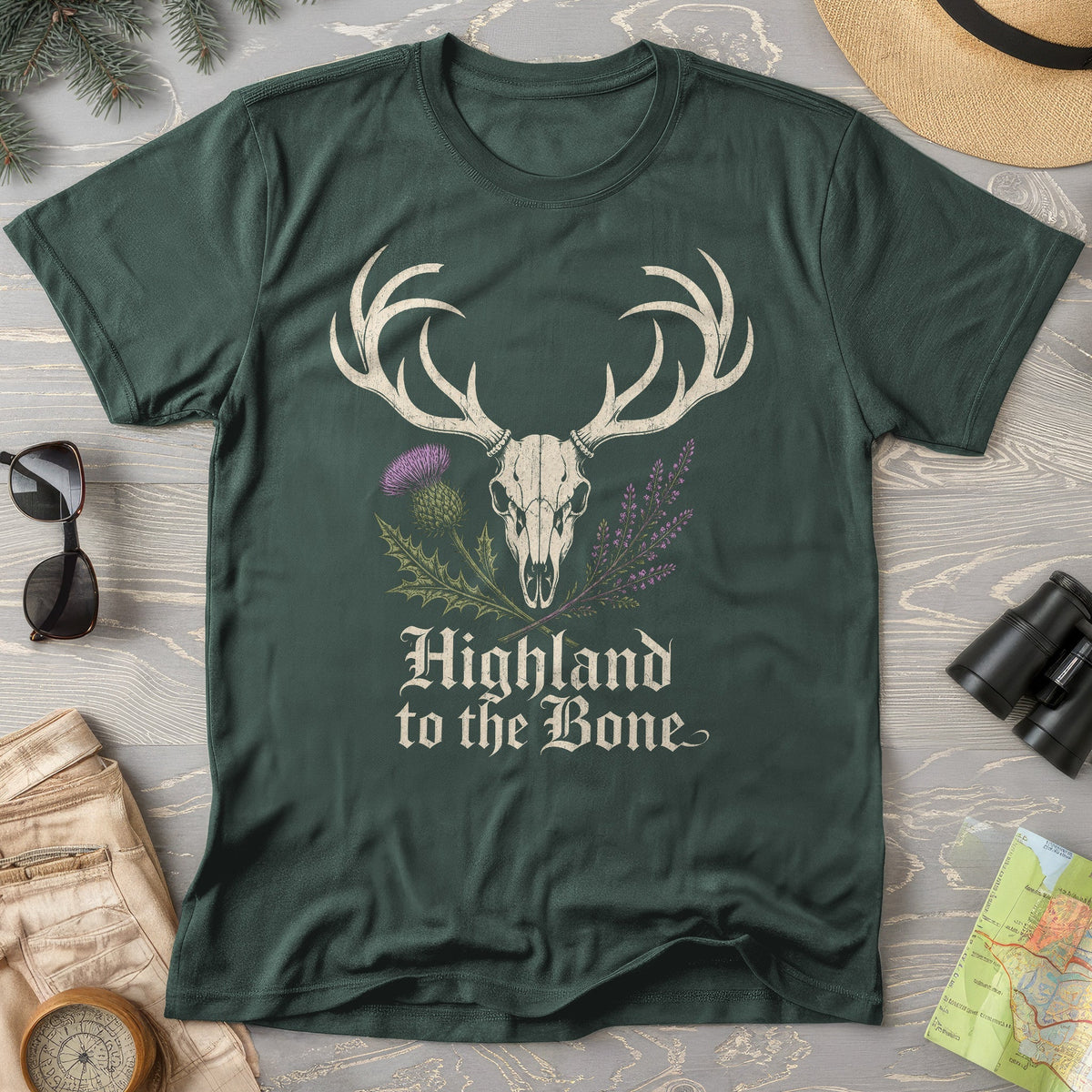 Highland Stag Skull T-Shirt