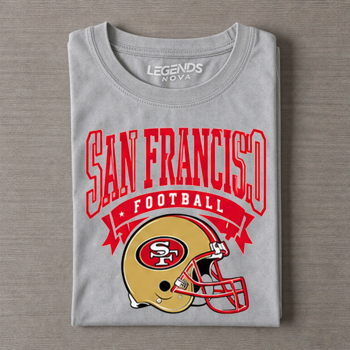 San Francisco Retro Football Helmet Vintage Graphic Tee