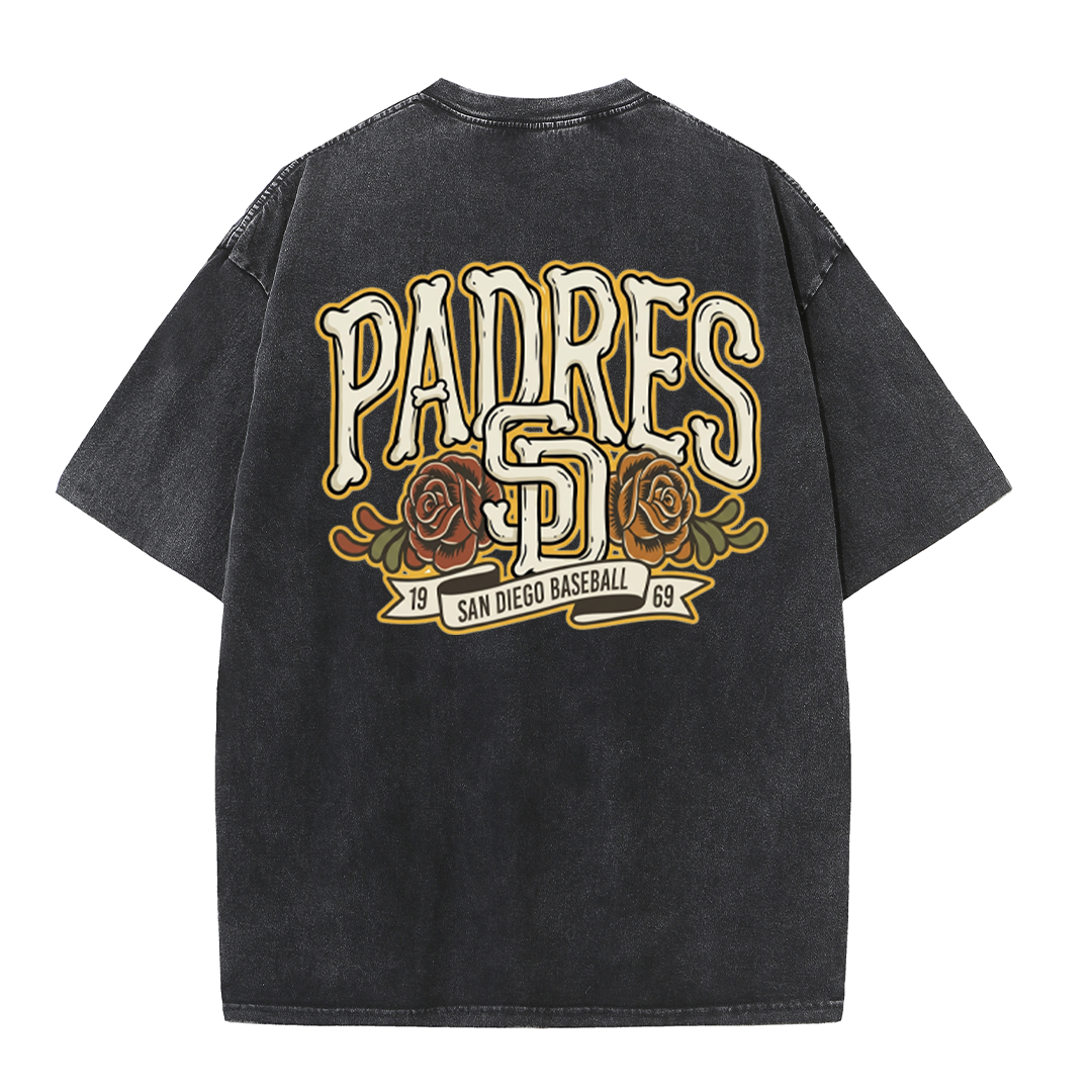 San Diego Vintage Crest Baseball Style T Shirt