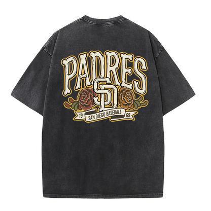 San Diego Vintage Crest Baseball Style T Shirt