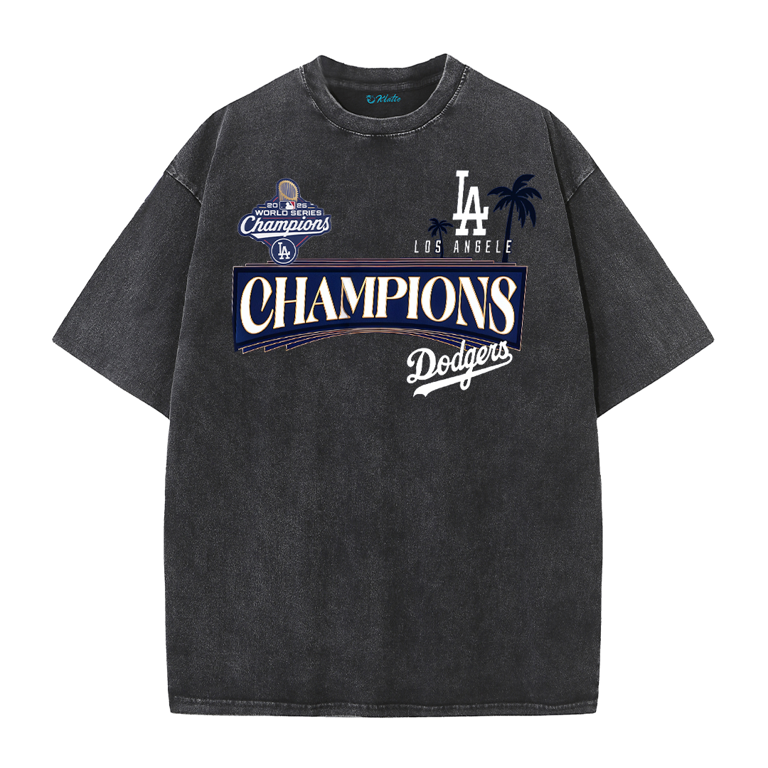 LA Championship Edition Double Print Graphic T-Shirt