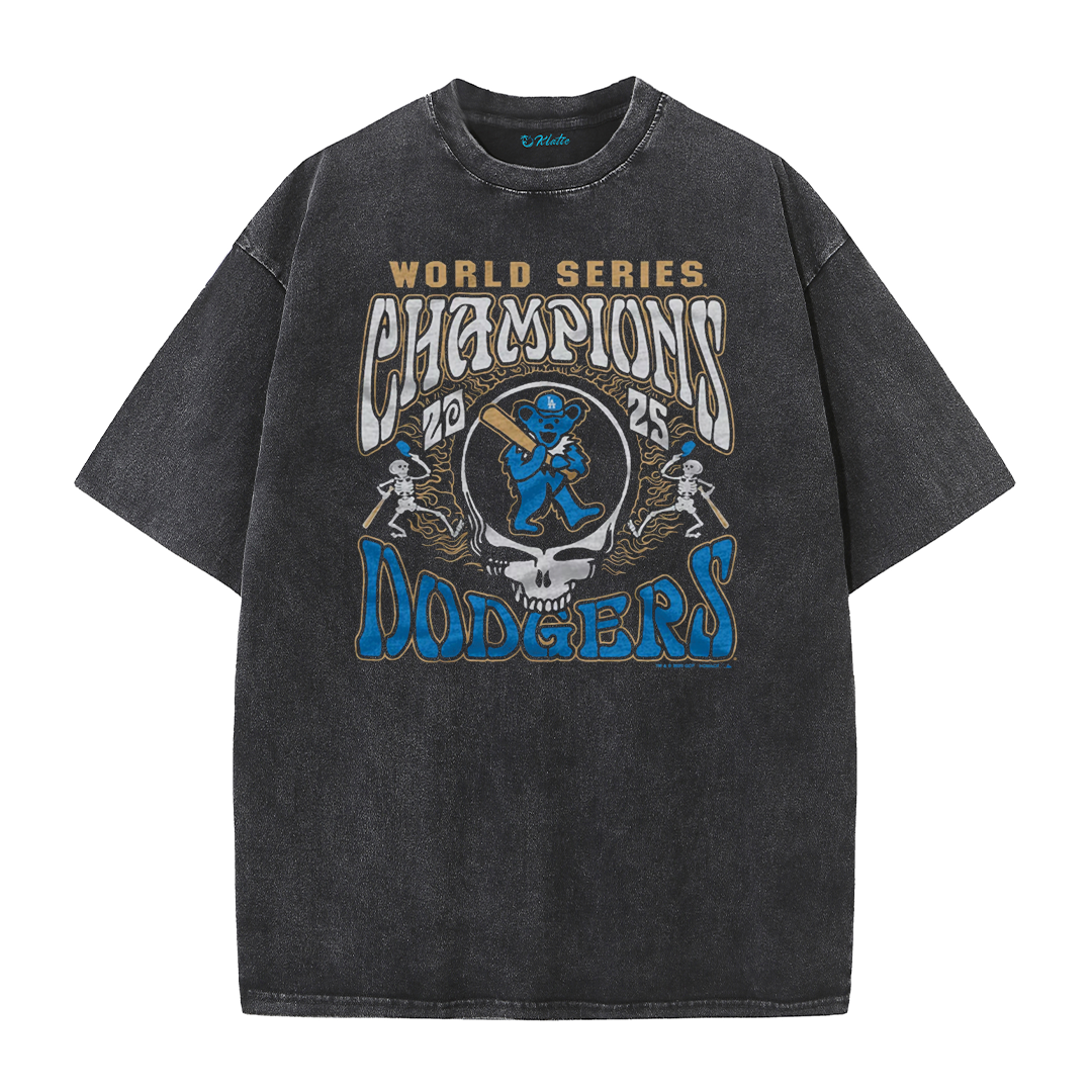 Los Angeles Skull Baseball Graphic Streetwear T-Shirt