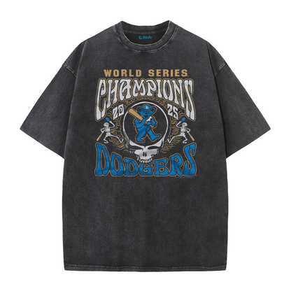 Los Angeles Skull Baseball Graphic Streetwear T-Shirt