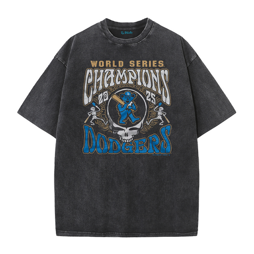 Los Angeles Skull Baseball Graphic Streetwear T-Shirt
