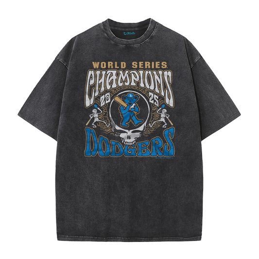 Los Angeles Skull Baseball Graphic Streetwear T-Shirt