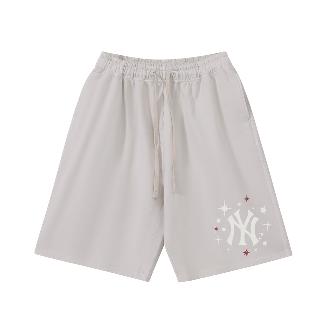 New York Night Star Graphic Athletic Shorts