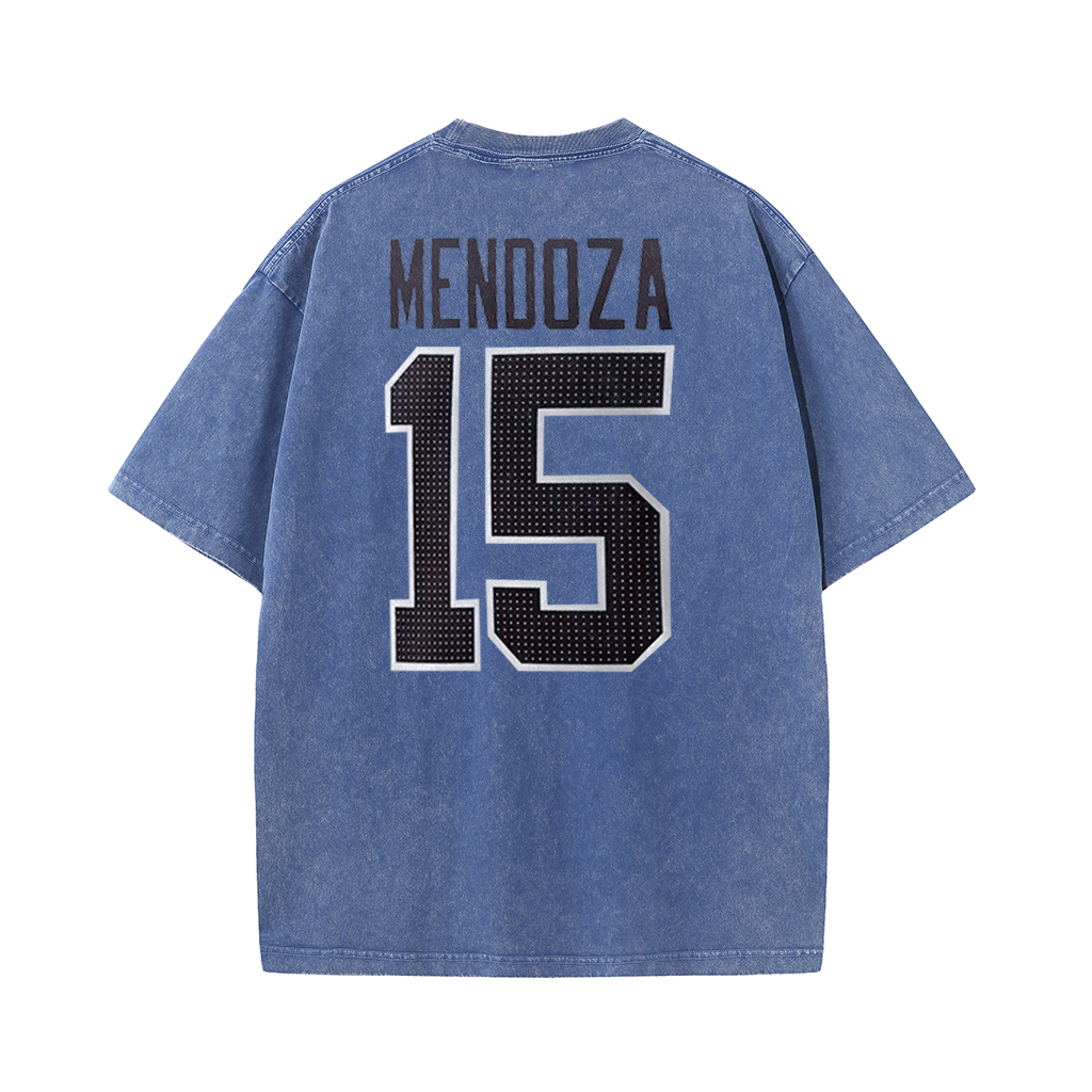 Vegas Vintage Washed Player Style Graphic T-Shirt