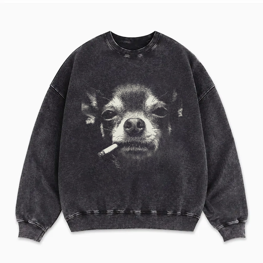 Smoking Chihuahua Sweatshirt
