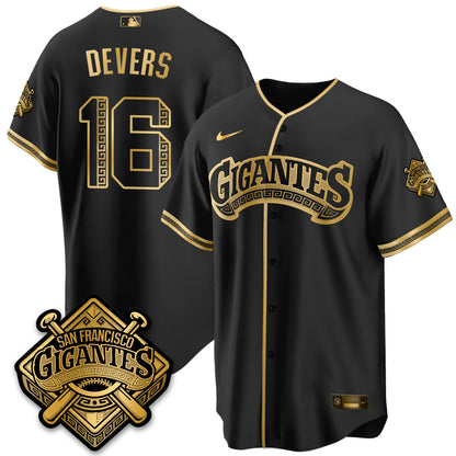 SF 2026 Baseball Jersey – Black & Gold Championship Edition – All Stitched