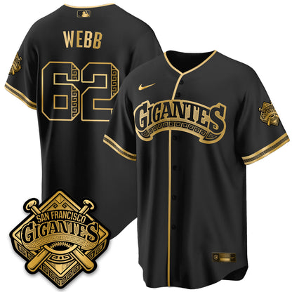 SF 2026 Baseball Jersey – Black & Gold Championship Edition – All Stitched