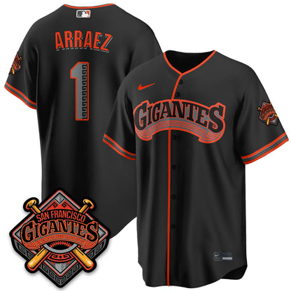 SF 2026 Baseball Jersey – Black & Gold Championship Edition – All Stitched