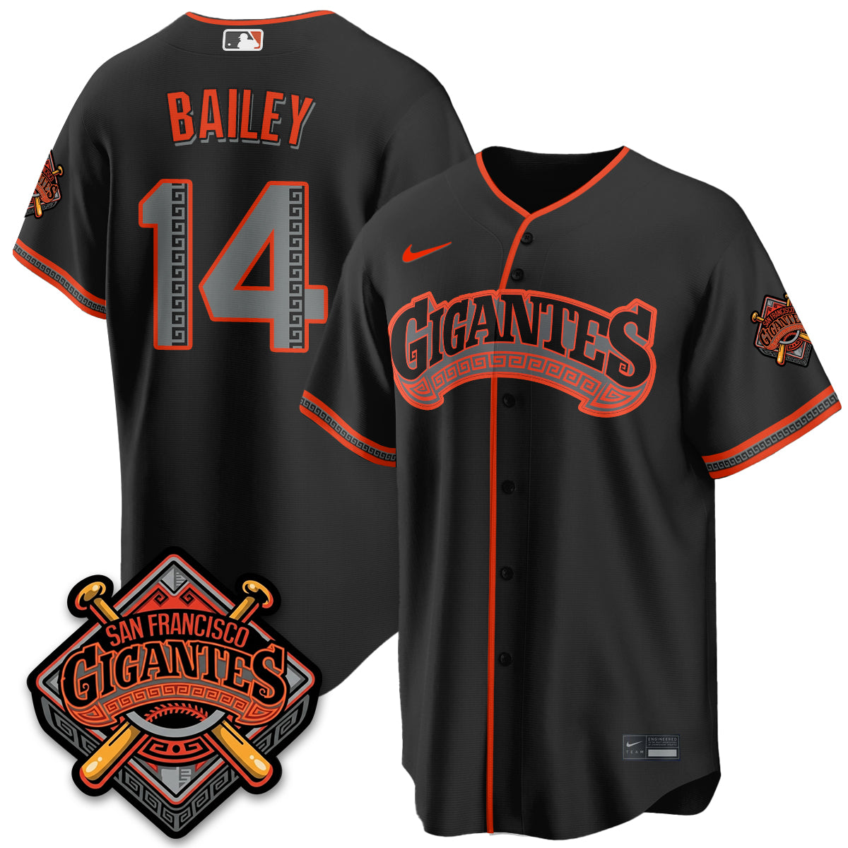 SF 2026 Baseball Jersey – Black & Gold Championship Edition – All Stitched