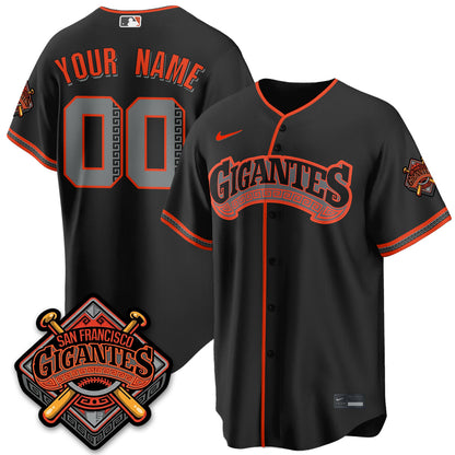 SF 2026 Baseball Jersey – Black & Gold Championship Edition – All Stitched