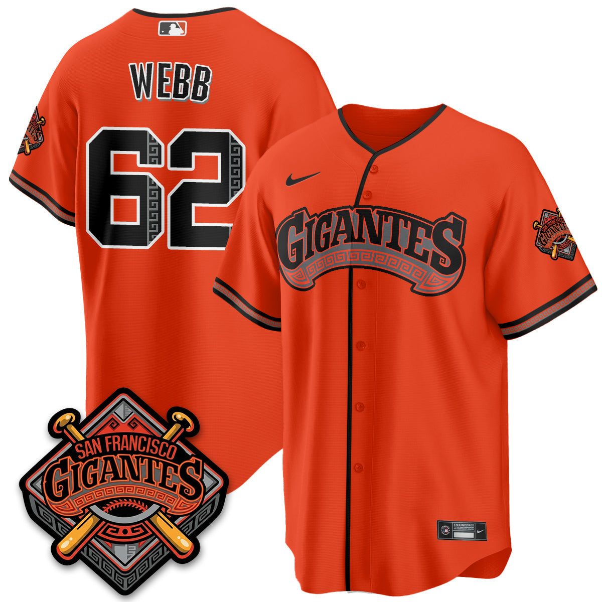 SF 2026 Baseball Jersey – Black & Gold Championship Edition – All Stitched