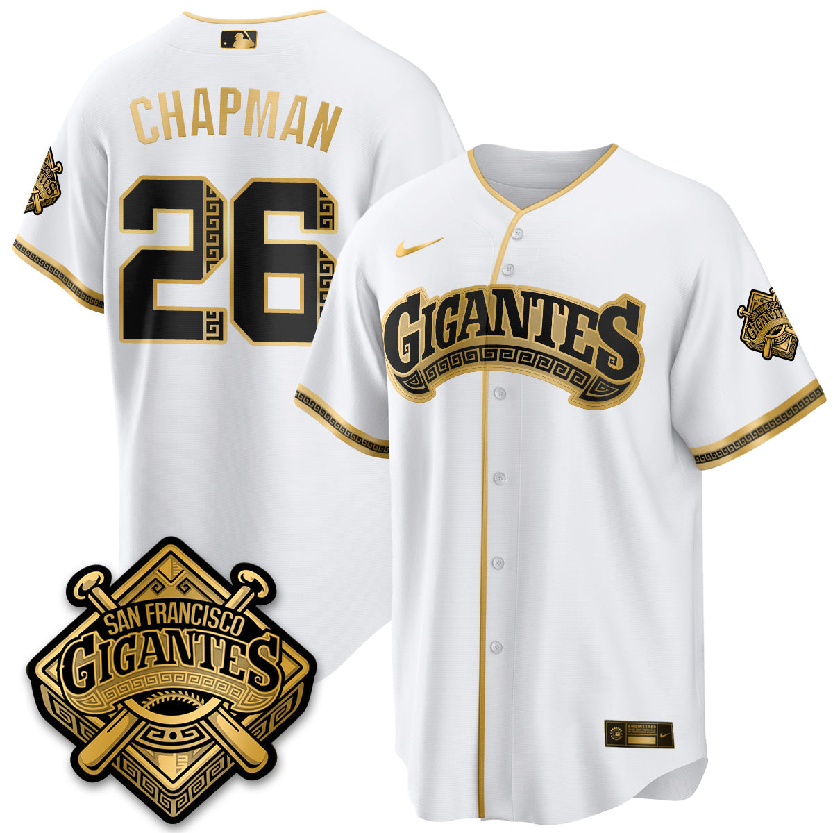 SF 2026 Baseball Jersey – Black & Gold Championship Edition – All Stitched