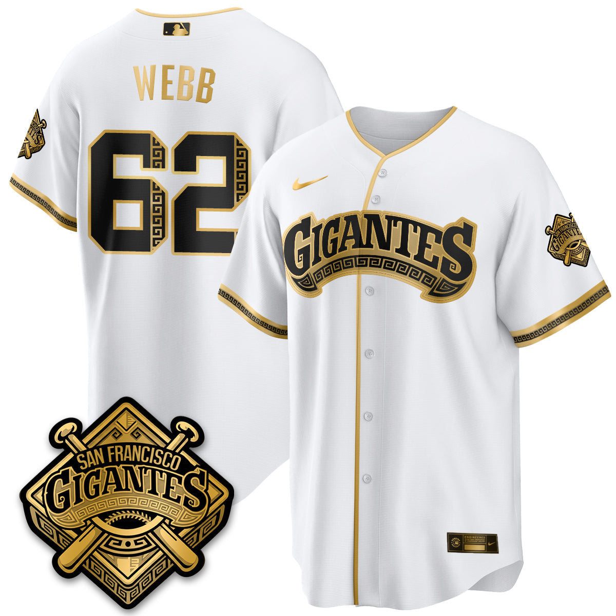 SF 2026 Baseball Jersey – Black & Gold Championship Edition – All Stitched