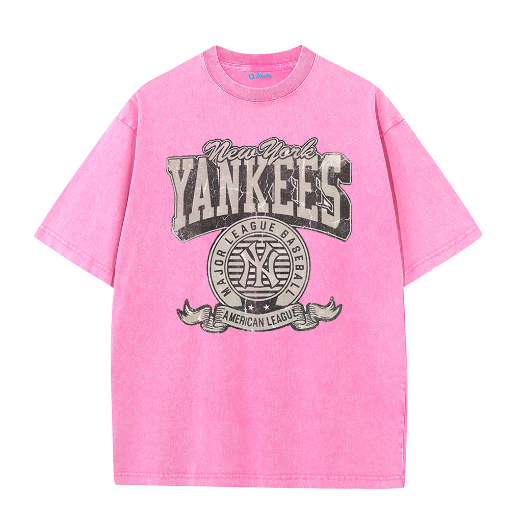 Vintage NY Style American League Retro Baseball Streetwear Tee