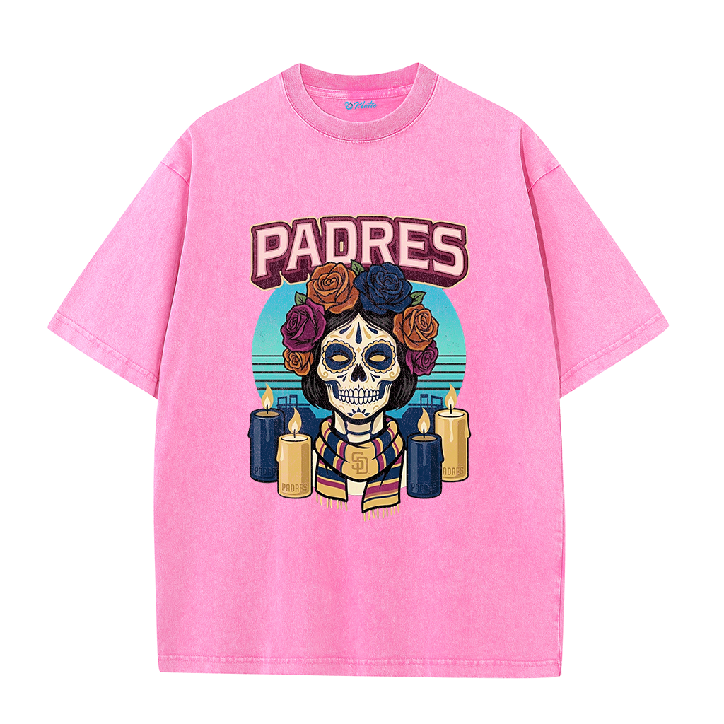 San Diego Sunset Skull Vintage Graphic T-Shirt