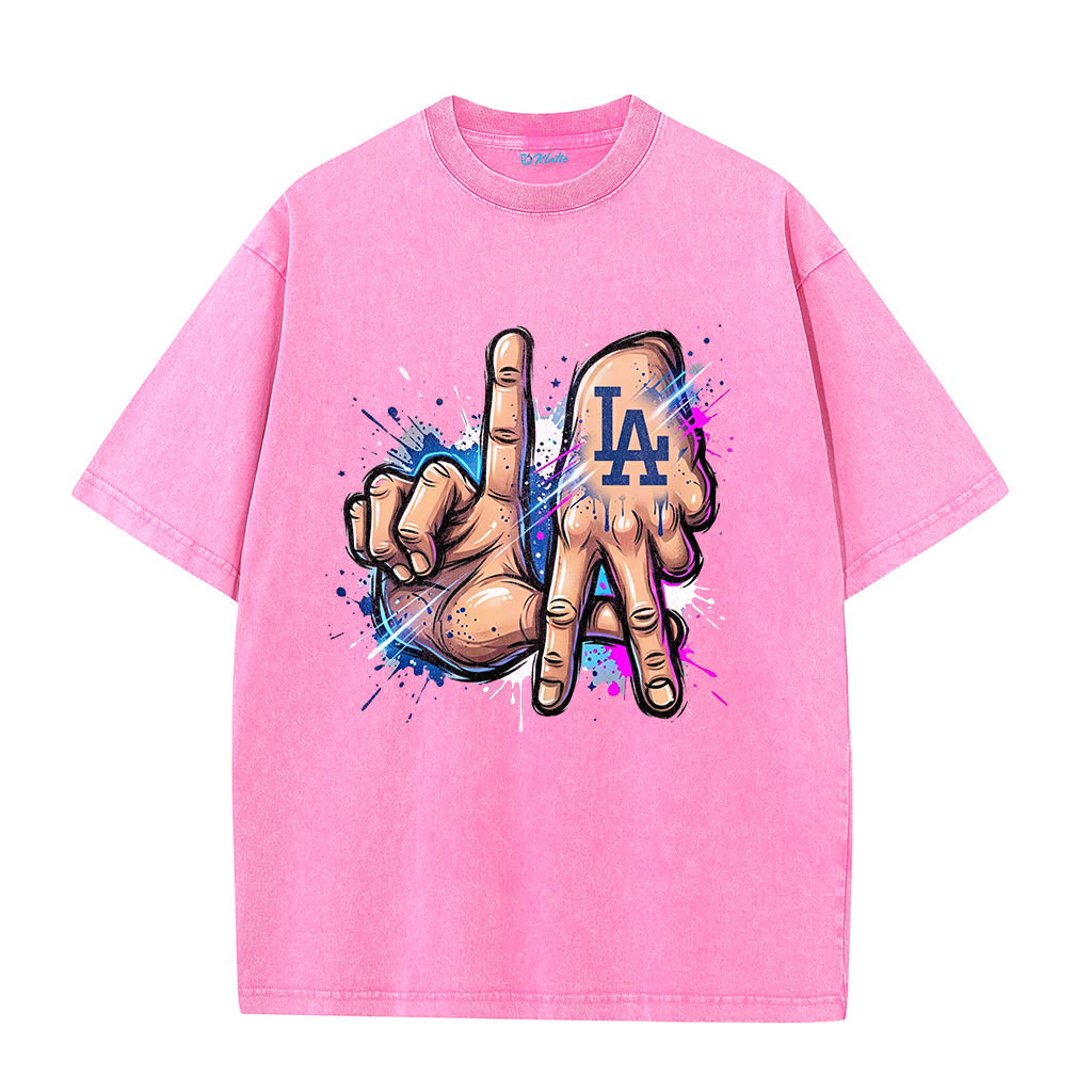 LA Gesture Graffiti Style Graphic T-Shirt