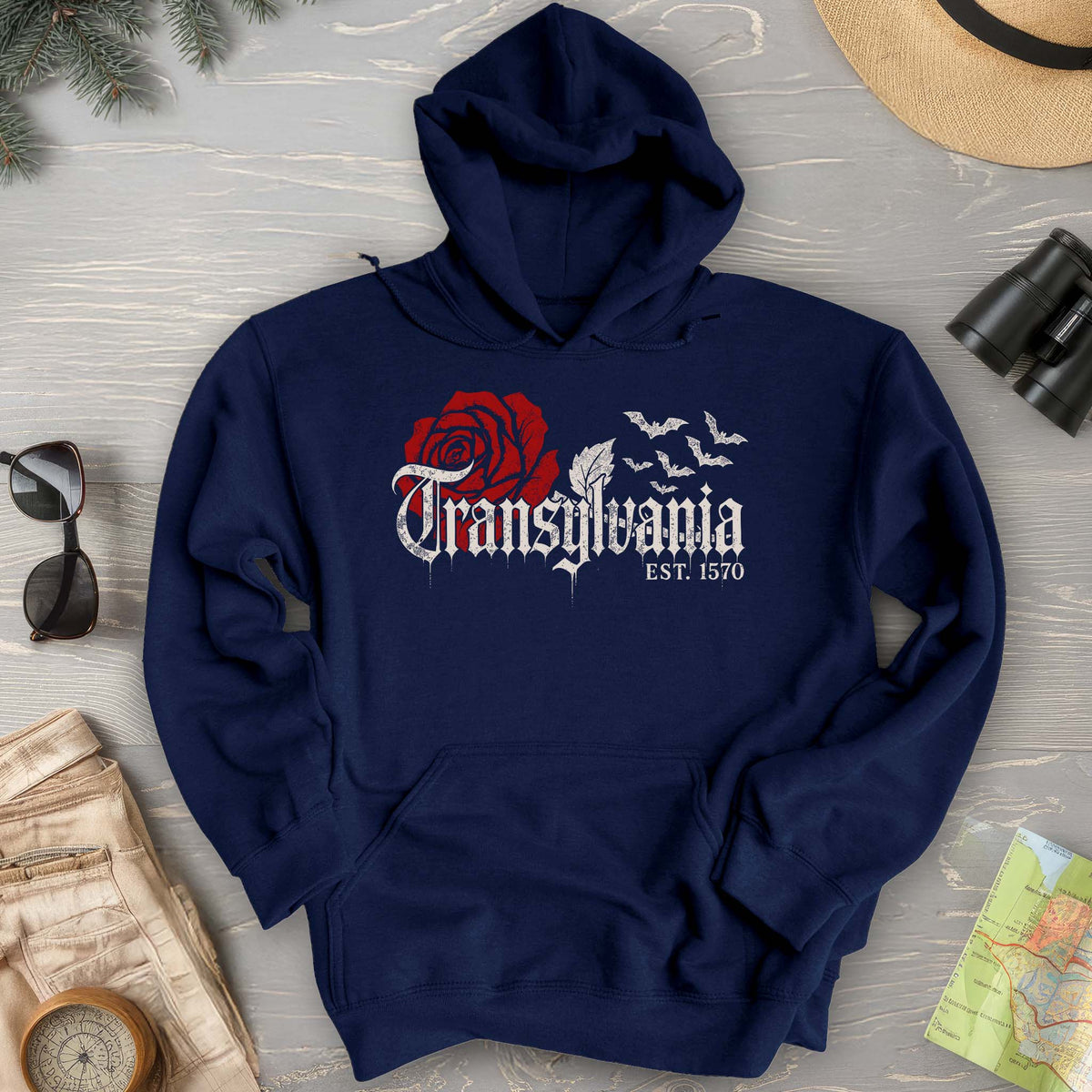 Transylvania Gothic Rose Hoodie