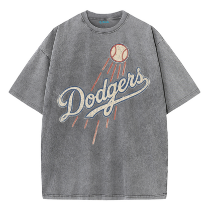 Vintage Los Angeles Baseball Graphic Washed T-Shirt
