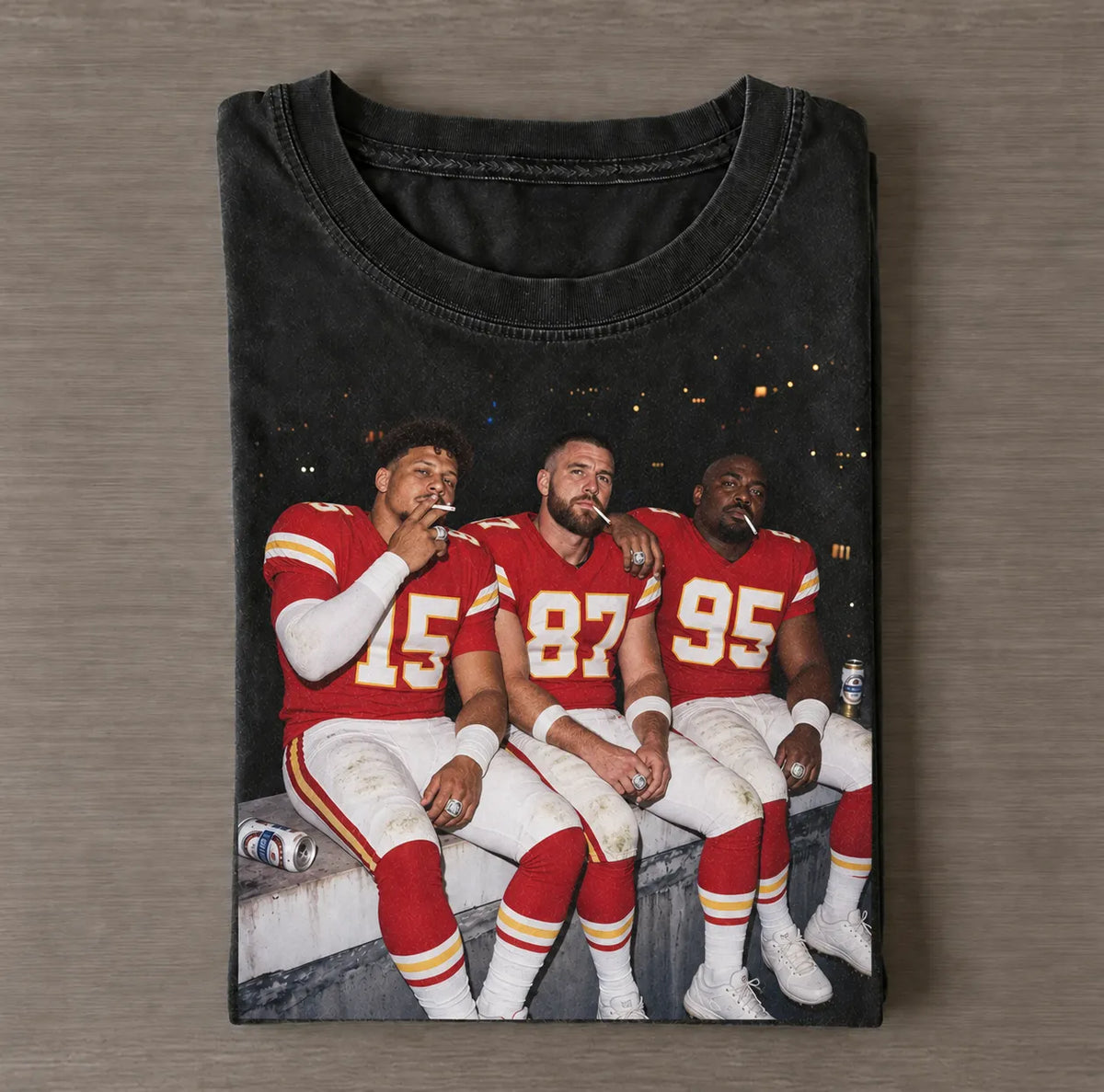 PM15 & TK87 & CJ95 Chiefs Football T-shirt