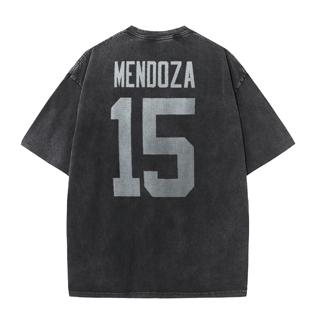 Vegas Vintage Washed Player Style Graphic T-Shirt
