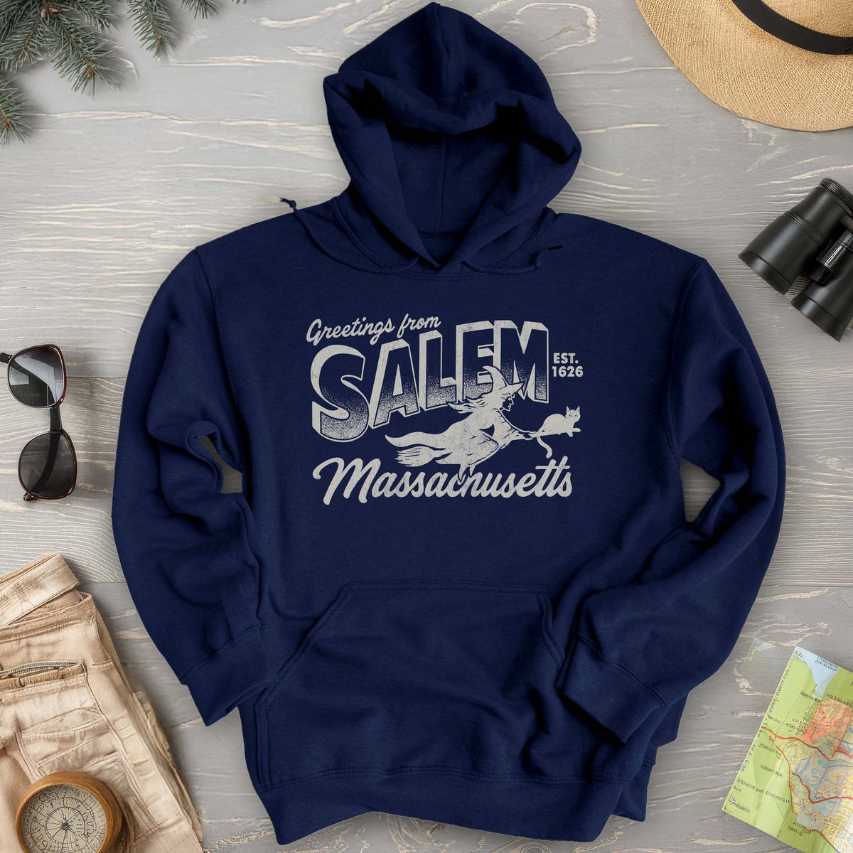 Greetings from Salem Massachusetts Hoodie