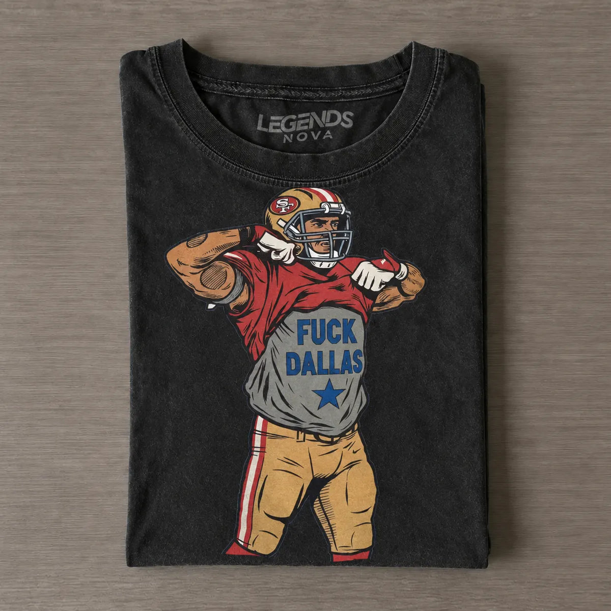 Vintage GK SF Niner Anti-Dallas Rivalry Football Graphic Tee