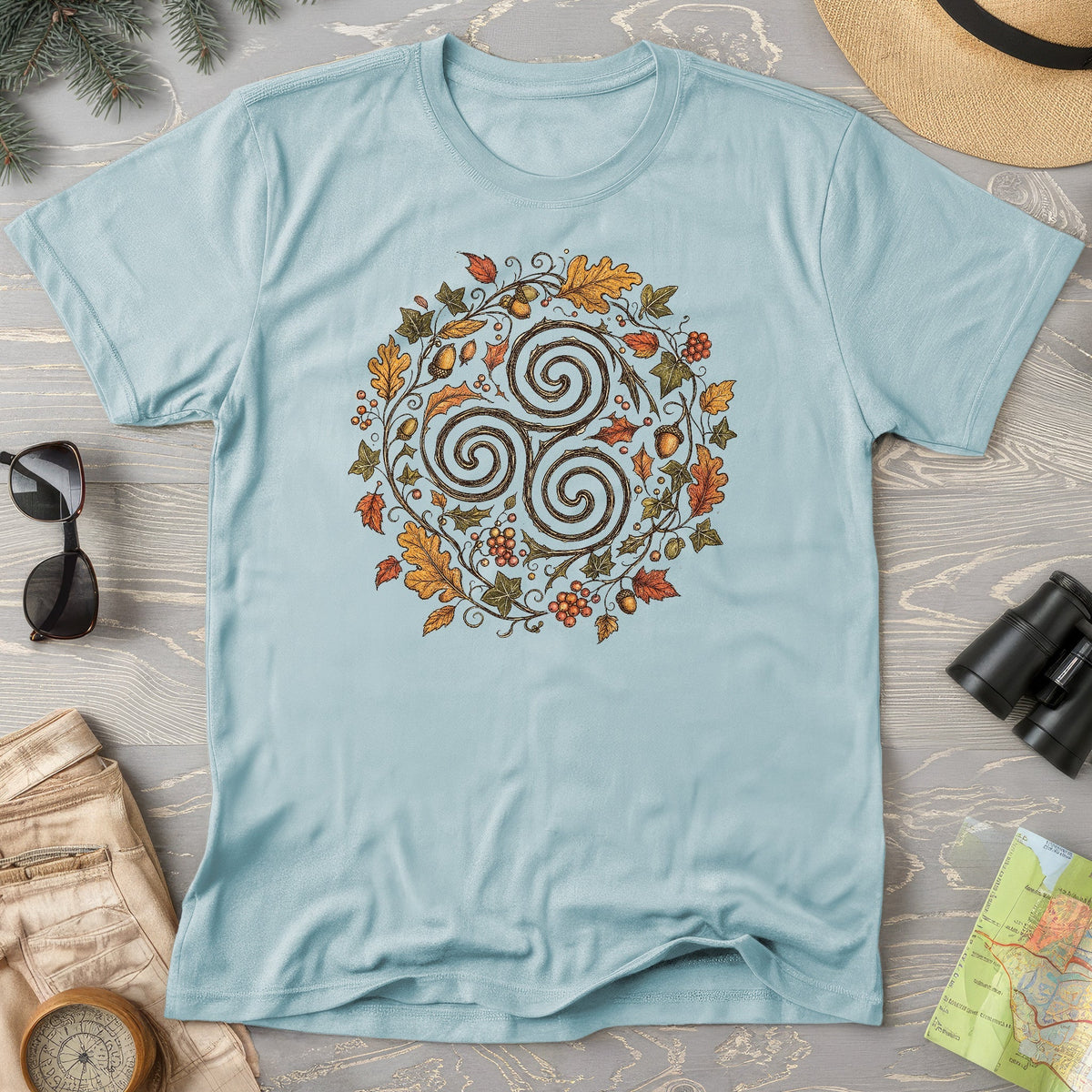 Celtic Autumn Spiral T-Shirt
