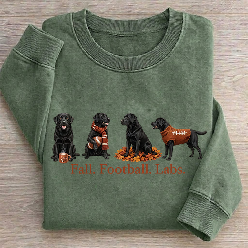 Fall Black Lab Sweatshirt